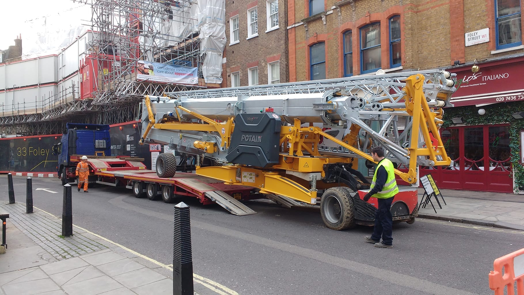 One of our vehicles out on a job