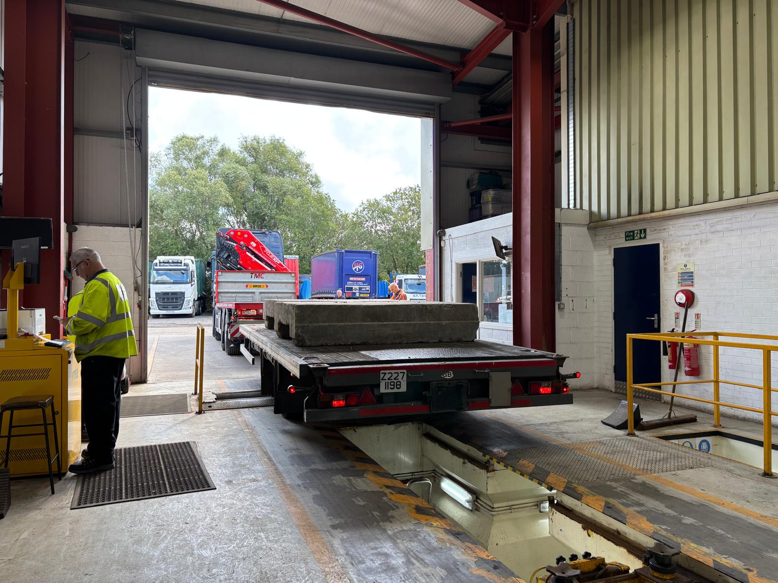 A vehicle on our DVSA authorised test lane