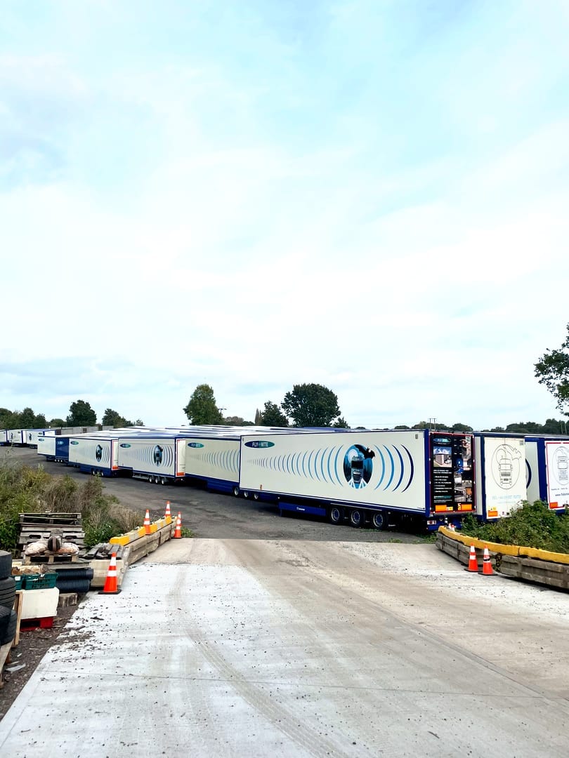 Trailers parked in our secure yard